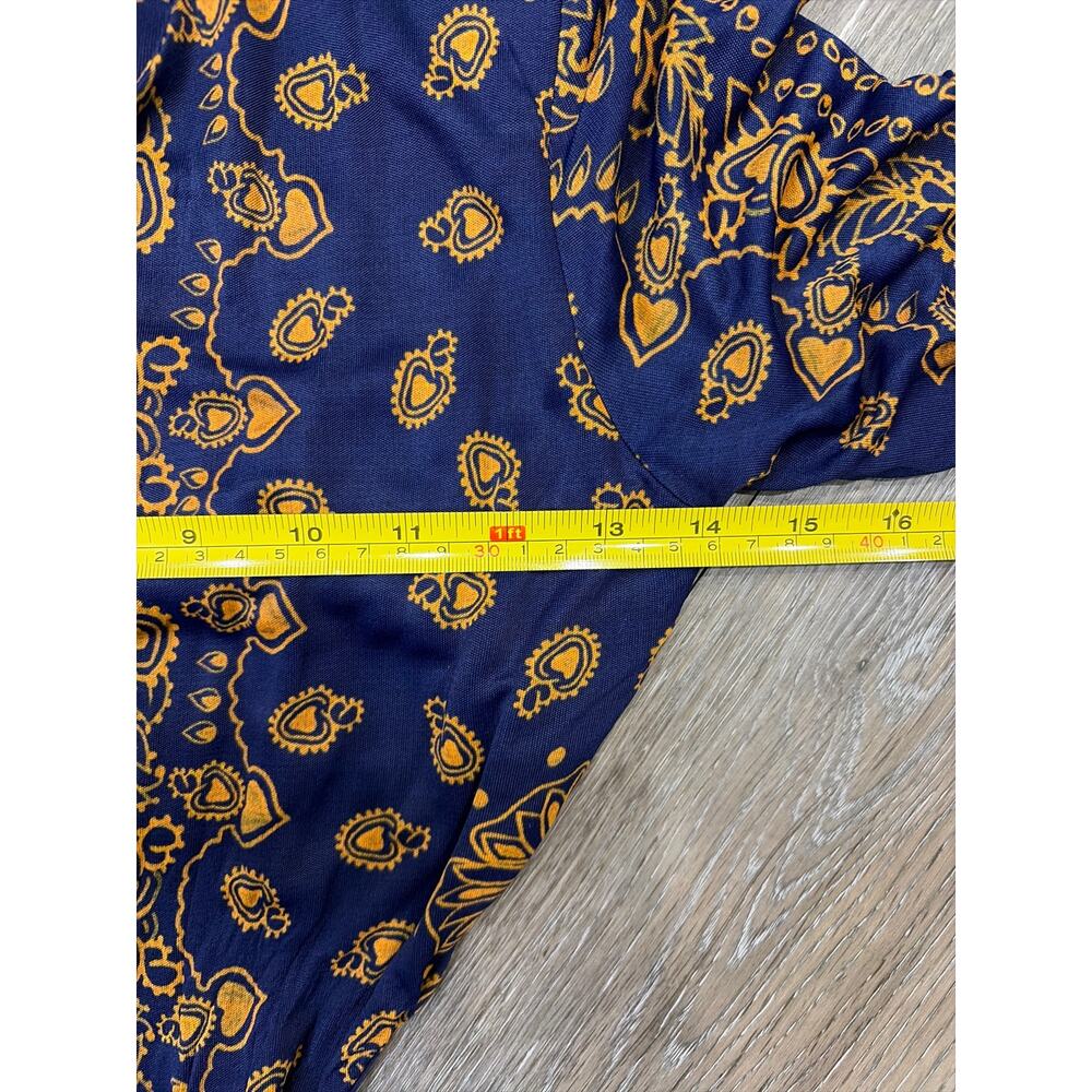 Farm Rio Knotted Cutout Maxi Dress Small Printed Jersey Colorblock - Picture 6 of 12
